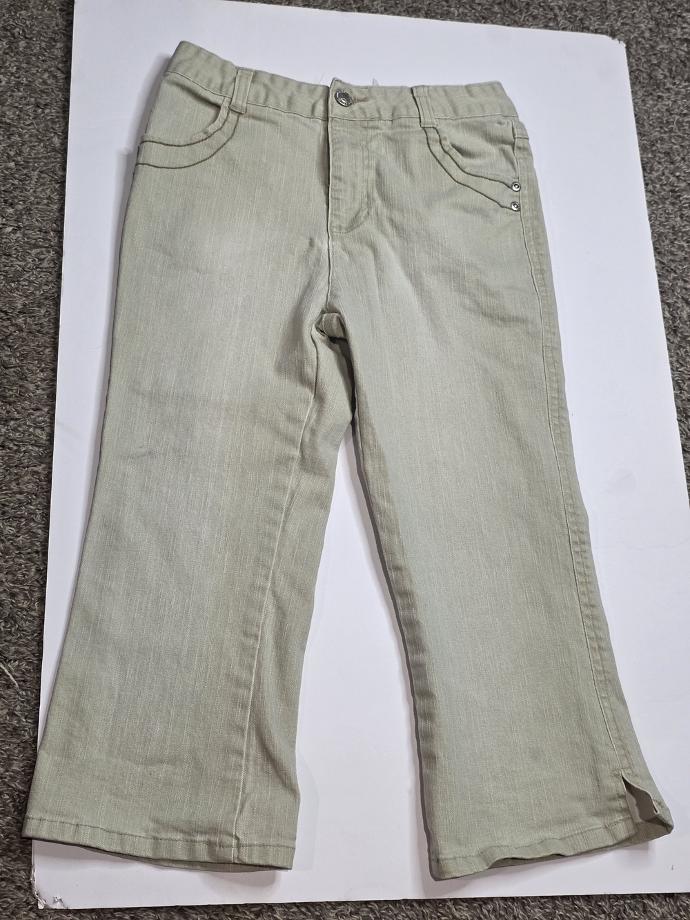 wild fable Light Sage Green Kids Wide-Leg Jeans